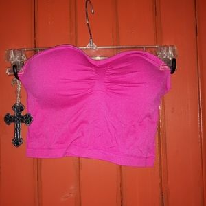 Pink halter top